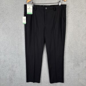 NEW Chaps Golf Performance Chino Slim Fit Pants Men's 36x30 Black Stretch